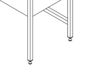 Spoeltafel - 150 x 70 cm - 2 Wasbakken - incl. Spatrand