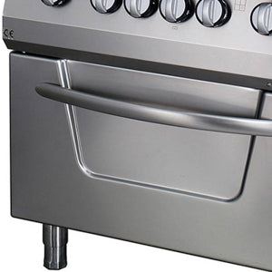 Heavy Duty Fornuis - 4 Pitten - Dubbel - 70 cm Diep - met Oven - Elektrisch