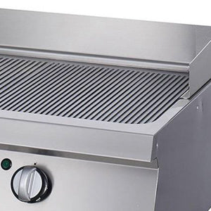 Heavy Duty Grillplaat - Gegroefd - Dubbel - 70 cm Diep - Elektrisch