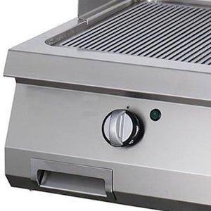 Heavy Duty Grillplaat - Gegroefd Chroom - Dubbel - 70 cm Diep - Elektrisch