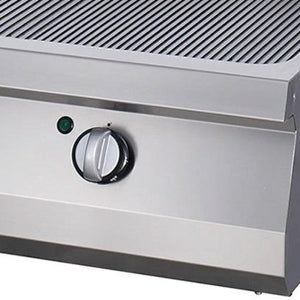 Heavy Duty Grillplaat - Gegroefd Chroom - Dubbel - 70 cm Diep - Elektrisch