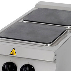 Premium Kookplaat - 2 Pitten - Enkel - 90 cm Diep - Elektrisch