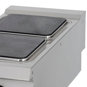 Premium Kookplaat - 2 Pitten - Enkel - 90 cm Diep - Elektrisch