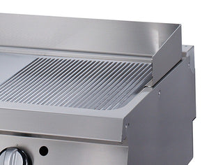 Premium Grillplaat - Half Gegroefd - Dubbel - 90 cm Diep - Gas