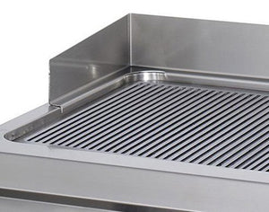 Premium Grillplaat - Gegroefd - Dubbel - 90 cm Diep - Gas