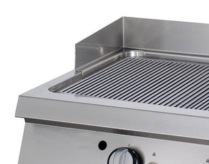 Premium Grillplaat - Gegroefd Chroom - Dubbel - 90 cm Diep - Elektrisch