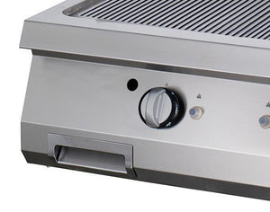 Premium Grillplaat - Gegroefd Chroom - Dubbel - 90 cm Diep - Elektrisch