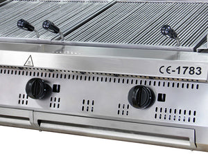 Premium Chargrill - 3 Zones - Driedubbel - 90 cm Diep - Gas