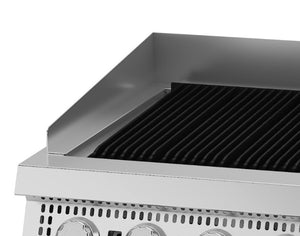 Premium Chargrill - 5 Zones - Dubbel - 90 cm Diep - Gas