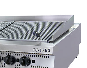 Premium Chargrill - 8 Zones - Driedubbel - 90 cm Diep - Gas