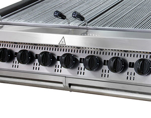 Premium Chargrill - 8 Zones - Driedubbel - 90 cm Diep - Gas