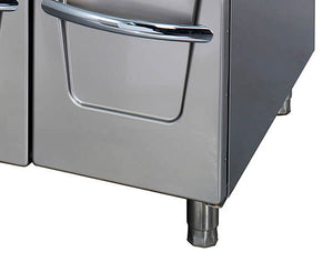 Premium Friteuse - 2 x 22 L - Dubbel -90 cm Diep - met Tapkraan - Gas