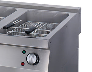 Premium Friteuse - 2 x 22 L - Dubbel - 90 cm Diep - met Tapkraan - Elektrisch