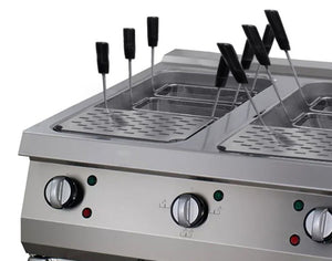 Premium Pastakoker - Dubbel - 90 cm Diep - Elektrisch - 400V