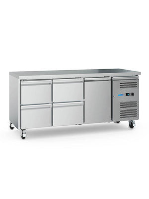 Koelwerkbank - 180 cm - 3 Deuren
