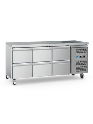 Koelwerkbank - 180 cm - 3 Deuren