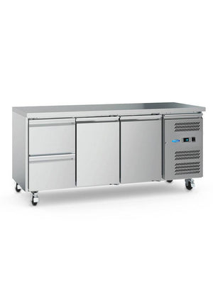 Koelwerkbank - 180 cm - 3 Deuren