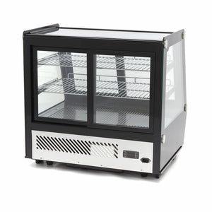 Gebaksvitrine - 125 L - 71 cm - Schuifdeuren Voor en Achter