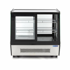 Gebaksvitrine - 125 L - 71 cm - Schuifdeuren Voor en Achter