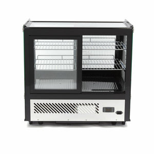 Gebaksvitrine - 125 L - 71 cm - Schuifdeuren Voor en Achter