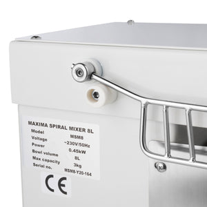 Spiraalkneder - 8 L - 4,5 Kg Deeg - Wit