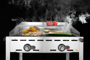 Green Fire met 2 branders, HENDI, Profi Line, 2x GN 1/1 roosters, 11,6kW, 740x612x(H)825mm