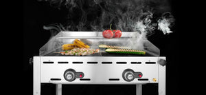 Green Fire met 2 branders, HENDI, Profi Line, 2x GN 1/1 roosters, 11,6kW, 740x612x(H)825mm