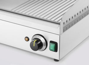 Bakplaat 1/3 geribbeld, HENDI, Kitchen Line, 230V/3500W, 697x474x(H)241mm