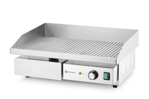 Bakplaat geribbeld, HENDI, Budget Line, 230V/3000W, 550x430x(H)240mm