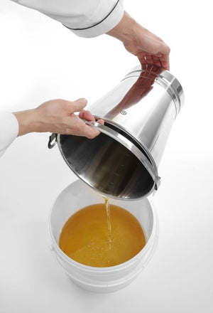 Emmer, HENDI, Bedrukbaar/etiketteerbaar oppervlak: 810x155 mm., 11,3L, Wit, ⌀300x(H)230mm