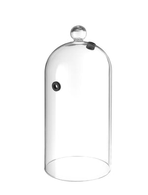 Glazen stolp met ventilatieopening, HENDI, Cocktail stolp, ⌀130x(H)282mm