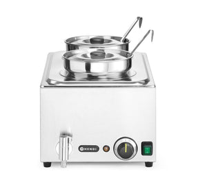Set: Bain-marie Ranger + 2x bak 4L met deksel, HENDI, GN (H)150mm, 8L, 230V/1000W, 604x332x(H)315mm