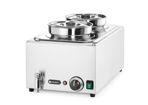 Set: Bain-marie Ranger + 2x bak 4L met deksel, HENDI, GN (H)150mm, 8L, 230V/1000W, 604x332x(H)315mm