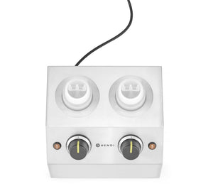 Sauswarmer, HENDI, Dubbel - 2x0,65L, 220-240V/400W, 270x223x(H)282mm