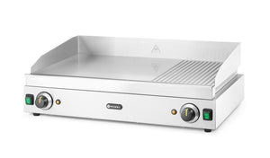 Bakplaat 1/3 geribbeld, HENDI, Profi Line, 230V/3500W, 697x474x(H)241mm