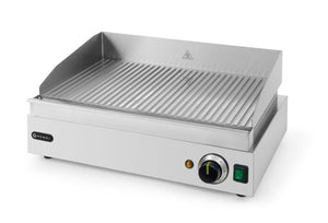 Bakplaat geribbeld, HENDI, Profi Line, 230V/2400W, 527x404x(H)233mm