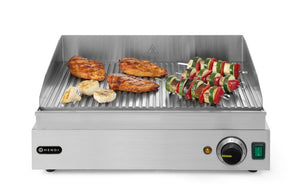 Bakplaat geribbeld, HENDI, Profi Line, 230V/2400W, 527x404x(H)233mm