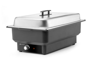 Chafing dish elektrisch Tellano, HENDI, Kitchen Line, GN 1/1, 9L, 230V/900W, 575x349x(H)278mm