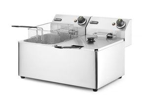Friteuse Kitchen Line - 2x 8L, HENDI, Kitchen Line, 16L, 230V/7000W, 542x430x(H)351mm