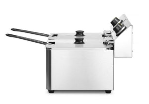 Friteuse Kitchen Line - 2x 8L, HENDI, Kitchen Line, 16L, 230V/7000W, 542x430x(H)351mm