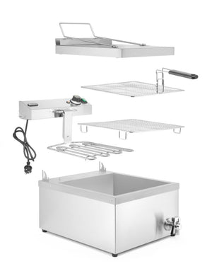 Friteuse, HENDI, 12L, 230V/3500W, 630x860x(H)438mm