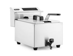 Friteuse Profi Line met aftapkraan digitaal - 8 l, HENDI, Profi Line, 8L, 230V/3500W, 305x515x(H)345mm