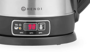 Elektrische waterkoker met temperatuurregeling, HENDI, 1,8L, 230V/1800W, 230x165x(H)255mm