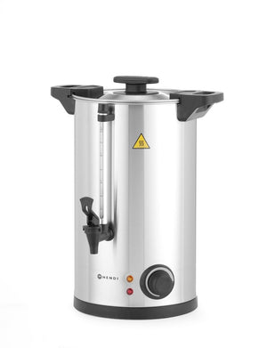 Warme dranken ketel enkelwandig, HENDI, ≈ 65 kopjes in 40 min., 10L, 230V/1500W, 340x315x(H)430mm