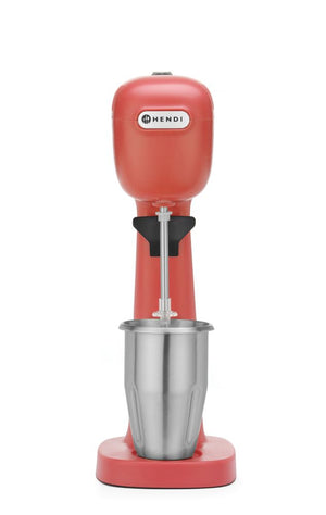 Milkshakemixer BPA-vrij - Design by Bronwasser, HENDI, Rood, 230V/400W, 170x210x(H)485mm