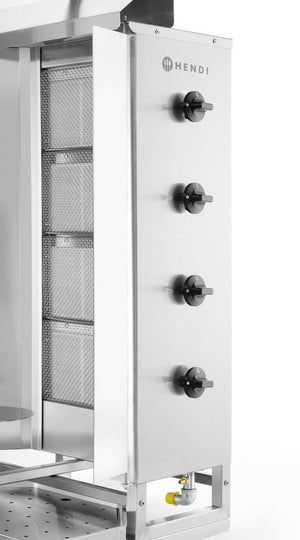 Kebabgrill gas , HENDI, Profi Line, 230V/16W, 13kW, 735x745x(H)1110mm
