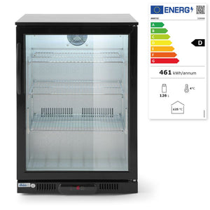Backbar koelkast enkele deur, Arktic, 105L, Zwart, 230V/123W, 600x530x(H)865mm