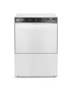 Vaatwasser 50x50 - elektronische bediening, HENDI, Budget Line, met reinigingspomp, 400V/6600W, 570x600x(H)830mm
