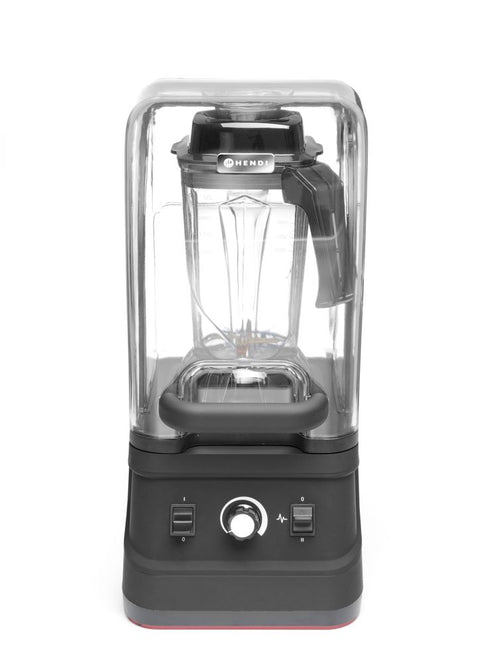 Bar blender met geluiddempende kap, HENDI, 2,5L, Zwart, 230V/1680W, 250x300x(H)540mm