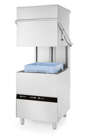 Doorschuifvaatwasser - elektronische bediening, HENDI, Kitchen Line, 400V/8600W, 750x880x(H)1412mm